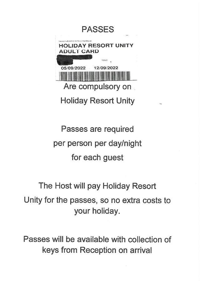 149 Holiday Resort Unity 3 Bedroom Passes Included Brean Bagian luar foto