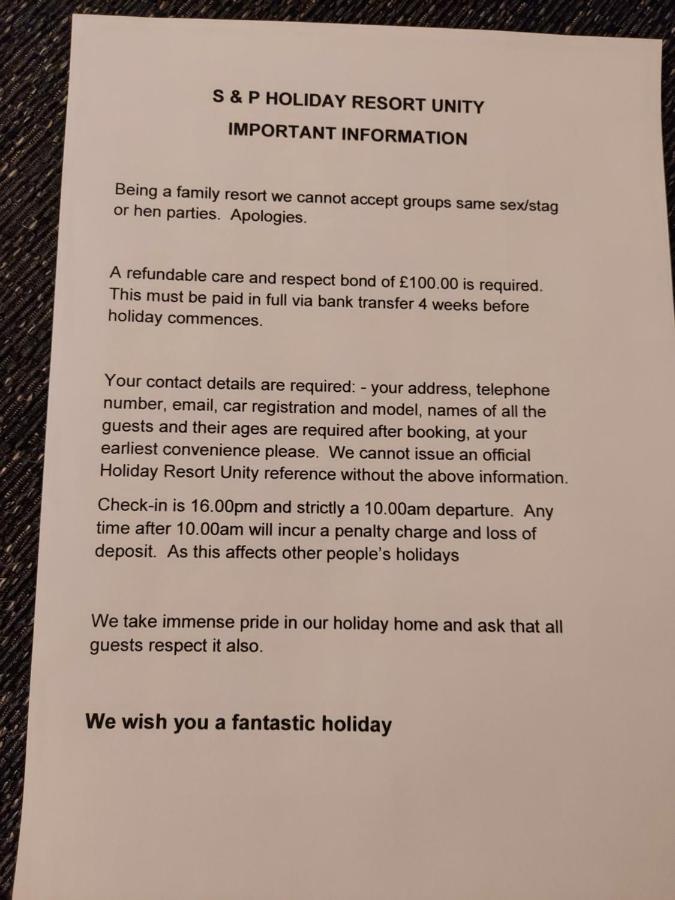 149 Holiday Resort Unity 3 Bedroom Passes Included Brean Bagian luar foto